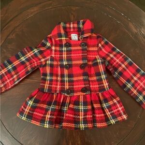Mack & Co Plaid Red Girls Jacket
